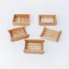 Natural Soap Tray Holders Bamboo Square 5Styles Soaps Dishs Supplies For Bath Shower Plate 5 26zz Q2