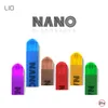 Originele 118 Lio Nano Wegwerp E-Sigaretten Kit 800 + ZAKEN 650 MAH Ingebouwde batterij met 12W-uitgang E-sigaret 3 ml Prefuled E-Liquid 20 kleuren Vape-apparaat