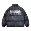 Männer Hip Hop Oversize gepolsterte Bomberjacke Mantel Streetwear Graffiti Jacke Parka Baumwolle Harajuku Winter Daunenjacke Mantel Outwear 210916