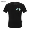 Plein Bear T Gömlek Erkek Tasarımcı Tişörtleri Marka Giyim Rhinestone Kafatası Erkekler T-Shirt Klasik Yüksek Kaliteli Hip Hop Streetwear Tshirt Rahat Top Tees PB 11256