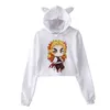 Kawaii japonais Anime Demon Slayer sweats à capuche femme Harajuku dessin animé Kimetsu No Yaiba impression sweat à capuche coréen sweats femmes 220114