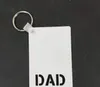 10pcs Pendants Sublimation DIY White Blank Love Letter Hollow Out Double Sided Square Keychain