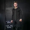 Rashguard Men Compression Sportswear Set Gym Running Sport Clothes Jogging Tights Tracksuit Fitness T-Shirt Windbreaker Leggings 211006