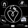 Heart Shape led Neon Sign Wall Hanging USB Powered Night Lights for Holiday Lighting Wedding Bedroom Home Party Bar Christmas Decor Strip Light