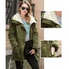 Winter Slim Parka coat women Europe and America S-3XL plus size Khaki yellow red black loose fashion warmth clothing LR304 210531