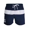 Shorts masculinos verão grande cavalo branco patchwork homens praia seco casual swimwear swimsuit swimsuit swim trunks surf calças ter lnside net