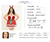 プラスサイズのセクシーなエロクリスマスランジェリーコスプレユニフォームアニメ衣装ボディスーツ衣装衣装エルク愛らしい女性のための大きい女性y0913