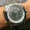 SINOBIスポーツウォッチメンズ女性デュアルディスプレイアナログデジタルLED電子クォーツ腕時計メンズリロージ水防水目覚まし時計Q0524