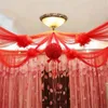 50 cm * 50 cm de casamento corredor de mesa decoração rolo de cristal tulle organza sheer gaze elemento casamento favores suprimentos 210408