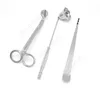 3 in 1 Candle Accessory Set Scissors Cutter Candles Wick Trimmer Snuffer Accessories Sets Rose Gold Black Silver DAJ252