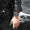 스테인레스 스틸 방수 망 스켈레톤 시계 탑 브랜드 럭셔리 투명 기계 스포츠 남성 손목 시계 210804