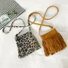 Fashion Tassel Mini Messenger Bag Kids Girls Handbags Coin Purse Children Shoulder Bags Good Selling