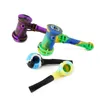 Wholesale silicone water pipe Amazing hammer Style Smoking 7 inches With 6 different colors tobacco hookahs