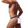 5PCs Mäns G-String Thong Sexiga Underkläder Man Transparent Panties Mäns Briefs Underkant Boy Bikini Briefs Sexiga Underkläder E-044 210924