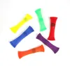 Multi-färg Novelföremål Pull Bag pärlor Squeeze Vent Fidget Toy Decompression Woven Net GF768