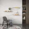 Andere thuisdecor Italiaans licht luxe muur set rek tv-decoratie woonkamer slaapkamer partitie i-vormige ijzeren plank planken voor