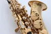 Frankreich Henry Selma B Flaches Sopran Saxophon R54 Gebogenes Körper Saxool Finish Bb Saxofón mit Tuchsack