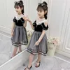 Girls Dress Strapless Summer Dress For Girls 2021 Casual Girls Party Princess Dresses Kids Teen Clothes 4 6 7 8 9 10 11 12 Years Q0716