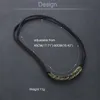 Pendant Necklaces Ancient Bronze Color Alloy Round Ring Circles Necklace Leather Chain For Men Vintage Statement Jewelry Gifts