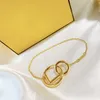 Womens Designers Gold Necklace Classic Letter Circle Pendant Designer Jewelry Pendant Necklaces Charm Bracelets Fashion Girl Party3185