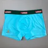 Men Letter Printing Brand Underpants Moda Casual Sexy Underwear Boxer Shorts Designers Macio Respirável Algodão Calcinhas 3pcs Com Caixas