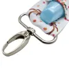 Perfekt lagringsläppstickhållare påse väska Key Ring Printing Keychain Gift Girl Väskor