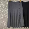 Nomikuma Femmes Jupe Plissée Printemps Été Boutons Jupes Taille Haute Coréen Causal A-ligne Élégant Faldas De Mujer 6H358 210427
