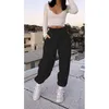 Frauen Hosen Capris Lose Casual S Cargo Hause Tragen Plüsch Hosen Sport Hohe Taille Lange 210524