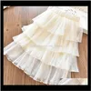 Skirts Skorts Clothing Baby Kids Maternity Drop Delivery 2021 Short Girls Fashion Elastic Summer Children Princess Pleated Teenager Cake Litt