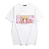 Damen-T-Shirt, japanischer Anime, süßes Mädchen, Grafikdruck, Harajuku, Kawaii, Damen, kurzärmelig, Straßenkleidung, übergroßes Oberteil, T-Shirt P230603