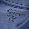 KUEGOU гладкий хлопок модальный холодный белый мужской футболкой с короткими рукавами летняя одежда мода футболка для мужчин топ плюс размер DT-5939 210409