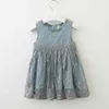 赤ちゃんガールズドレス夏ブランドの服レースとボールデザインキッズプリンセスパーティー3-7年210429