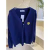 Mode Femmes Tricots Cardigan Imprimé Avec Amour Lâche Casual V-Neck Pull Confortable Vêtements Chauds