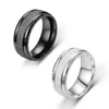 Fashion Simple Titanium Steel Couple Ring for Men Women Casual Finger Rings Jewelry Engagement Anniversary Gift