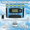 Contrôleur solaire MPPT 30/40/50/60/100A Précision de charge LCD Régulateur de batterie à double panneau solaire USB - 30A