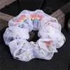 8 PZ NOVITÀFasce per capelli elastiche Scrunchie da donna in chiffon morbido Cravatte elastiche natalizie Coda di cavallo Accessori tinta unita viola