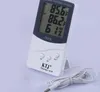 TA318 Högkvalitativ digital LCD-skärm Inomhus / Utomhustermometer Instrument Hygrometer temperatur fuktighet Thermo Hygro Meter Mini Max 200 stycken SN4257