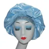 Högkvalitativ satin Rhinestone Luxury Bling Bonnet Hair Sleep Cap med slipsbindning7544115