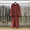 Women's Wool & Blends 2022 Autumn Winter Elegant Trench Oversize Double Side Female Long Coat With Belt Manteau Femme Bery22