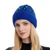 Beanie/Kafatası Kapakları Moda Sonbahar ve Kış Sıcak Kulak Koruma Leopar Örgü Kadın Hat Davi22