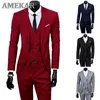 2021 Nya Male Passar Blazer Slim Business Formal Dress Waistcoat Groom Man Suit Exquisite Weeding Office Set Thin Blazer X0909