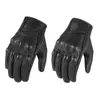 Gants de moto en cuir de vente chaude écran tactile en peau de chèvre MX gants de motocross course équitation Gant Dirt Bike Moto gants vintage H1022