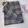 Lenços Inverno 2021 Cashmere Scarf Senhoras Design Cobertor Quente Quatro Roda Shawl Decorativo Decorativo