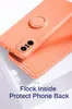 Oryginalne miękkie płynne skrzynki silikonowe dla Xiaomi Redmi Uwaga 10 9 9S Pro Ring Holder Pasek Pokrywa dla MI Poco X3 10T Lite