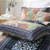 Comforters & Sets American Bedspread Quilt Set 3PCS Handmade Patchwork Coverlets Cotton Quilts Aircondition Bed Covers Super King Size Blank