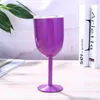 Newcoloured champagne glas 10oz vin tumbler rostfritt stål bägare dubbelväggad vakuumisolerad obrännbar kopp drinkware rrb12440