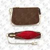 Femme Designer Luxe Mode Bourse MINI POCHETTE ACCESSOIRES Clé Pochette Portefeuille Haute Qualité TOP 5A Casual M58009 N58009 Épaule B259l