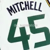 Donovan Mitchell domicile blanc Swingman maillot hommes XS-5XL 6XL chemise maillots de basket-ball rétro NCAA