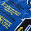 Arrival Rib Sleeve Embroidery Brand Clothing Bomber Jacket Men Baseball Cotton Men's Loose Casual Bread Fashion Coat 211217