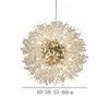 Modern Crystal Dandelion Chandelier LED indoor Lighting Pendant Lamp For Living Room Dining Room Home decorative luminaires